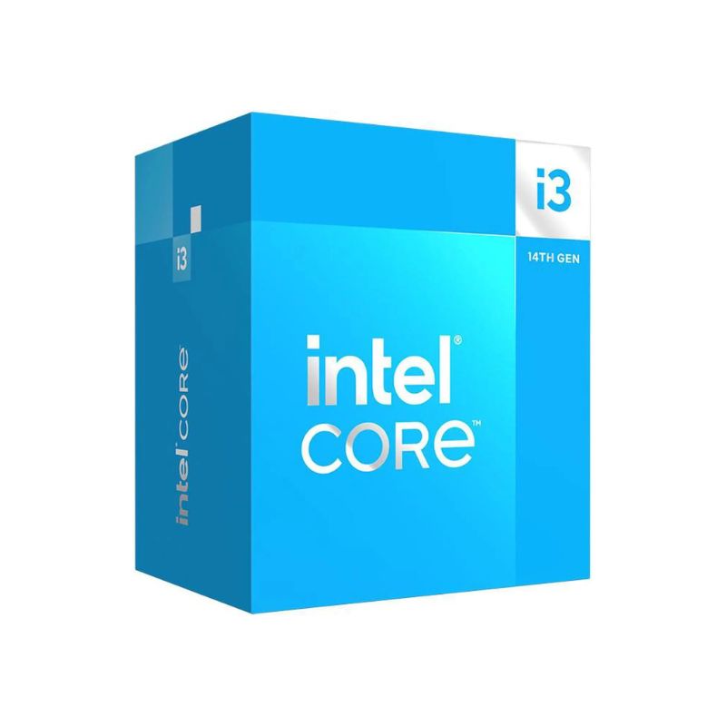 Caja del procesador Intel Core i3-14100 socket LGA1700 vista frontal