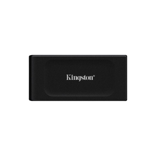 SSD externo Kingston XS1000 2TB color negro vista frontal