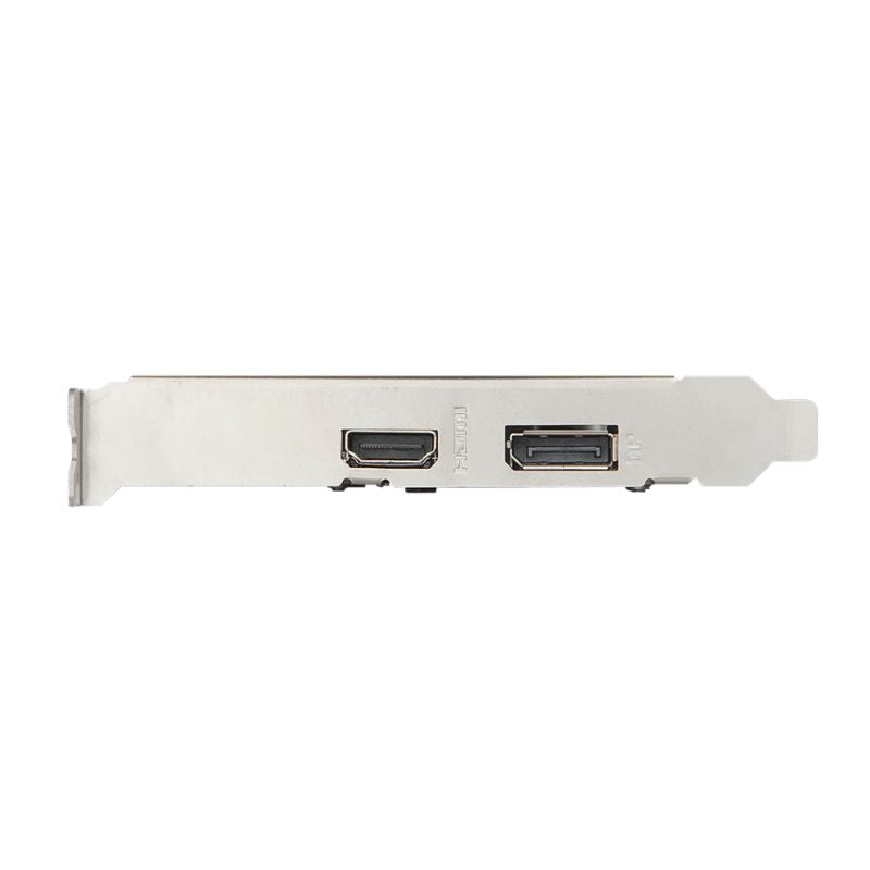 Puertos DisplayPort y HDMI de la tarjeta de video MSI GeForce GT 1030