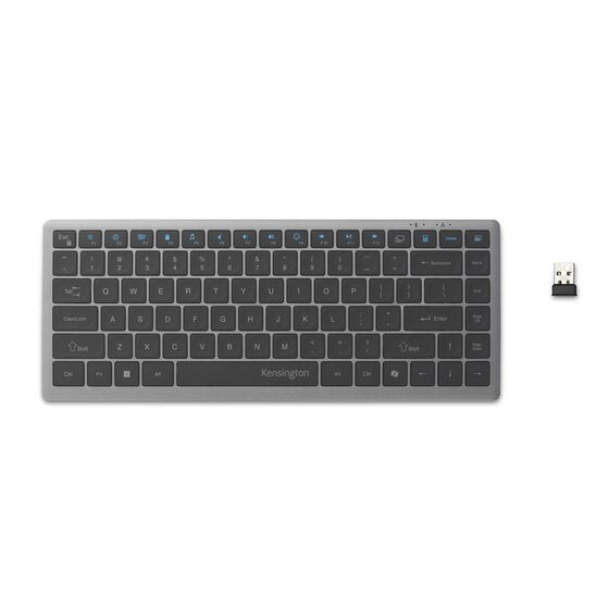 Detalle de las teclas scissor-switch del teclado Kensington KB435 EQ