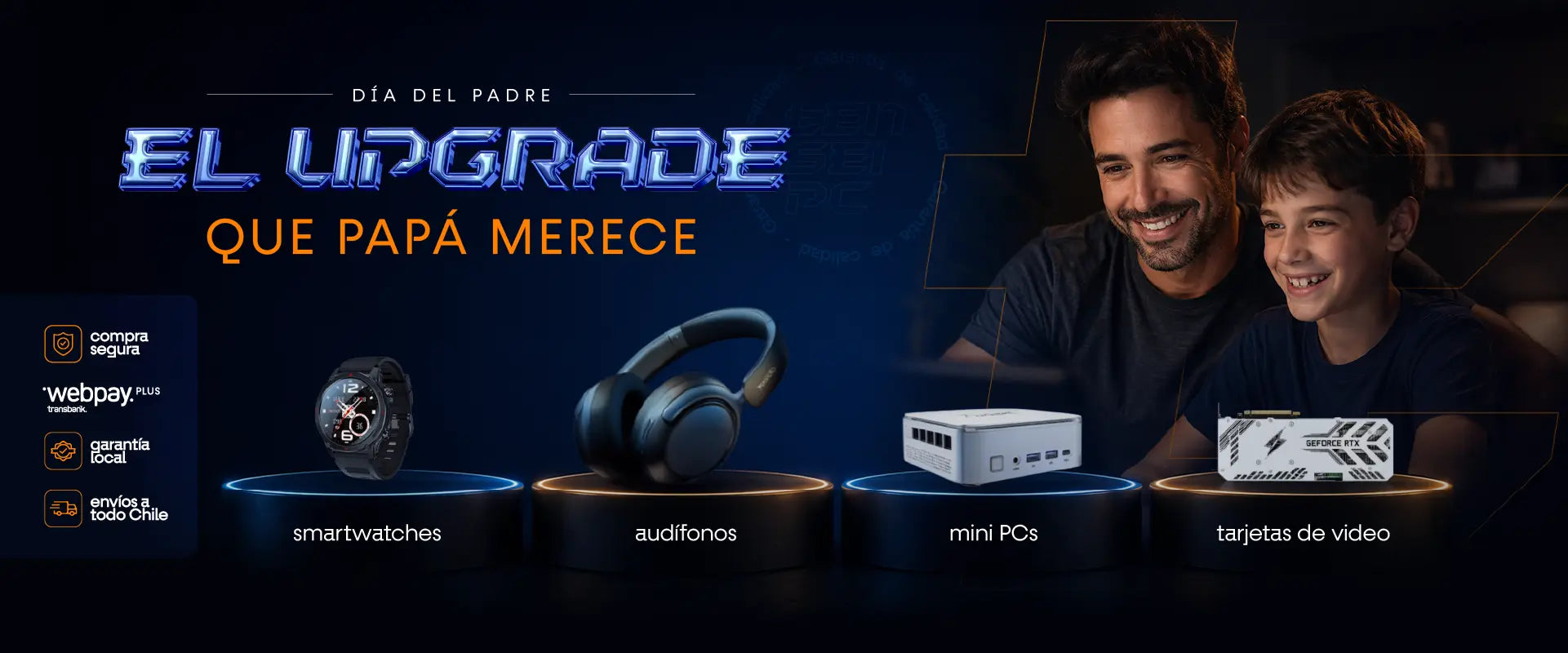 Encuentra los productos tecnológicos que tu papá necesita en TENSEI PC 