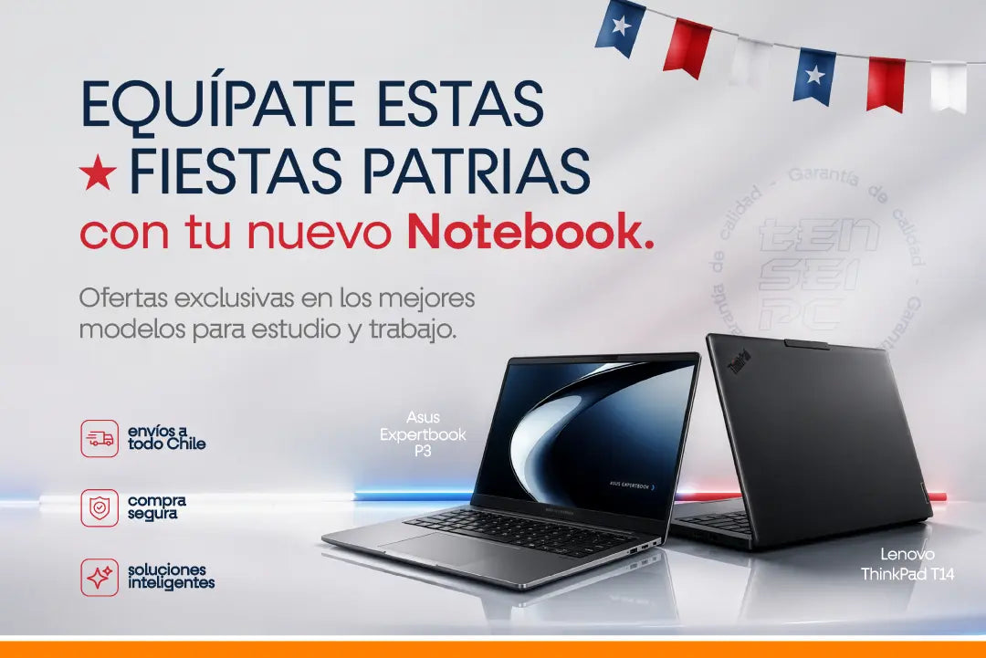 Equípate estas fiestas patrias con tu nuevo notebook en Tensei PC