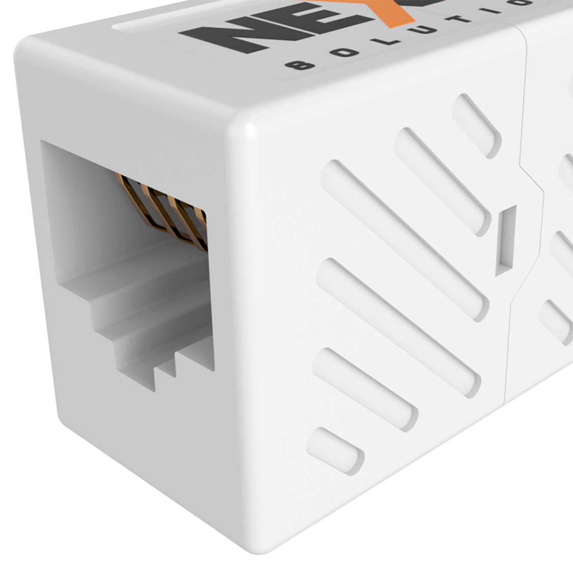 Acoplador RJ45 Cat6 Nexxt Módulo Lineal Hembra a Hembra Blanco
