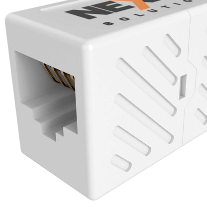 Acoplador RJ45 Cat6 Nexxt Módulo Lineal Hembra a Hembra Blanco