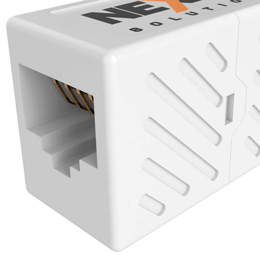 Acoplador RJ45 Cat6 Nexxt Módulo Lineal Hembra a Hembra Blanco