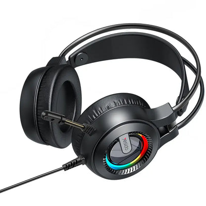 Audífonos Gamer Yesido EK02 con conexión 3.5 mm y USB para iluminación RGB