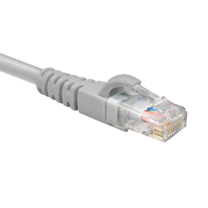 Conector RJ45 chapado en oro del cable de red Nexxt Cat6 gris 0.9 metros