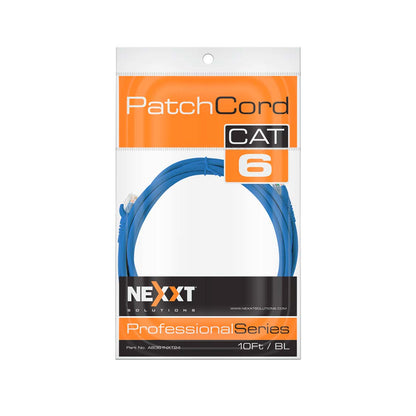 Bolsa de empaque del cable de red Nexxt Patch Cord Cat6 3.05 metros azul