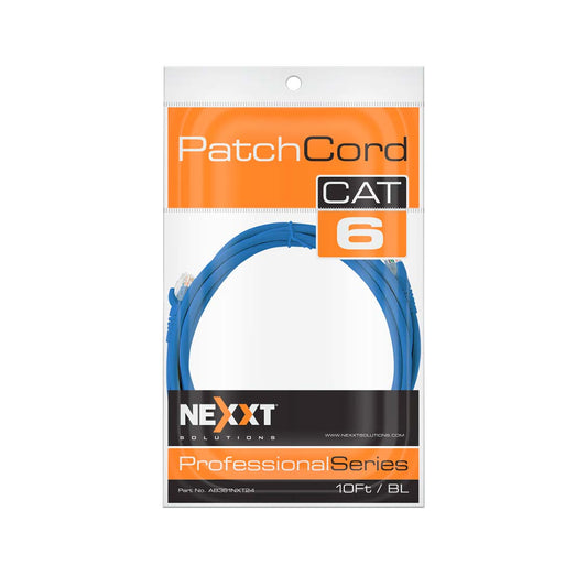Bolsa de empaque del cable de red Nexxt Patch Cord Cat6 3.05 metros azul