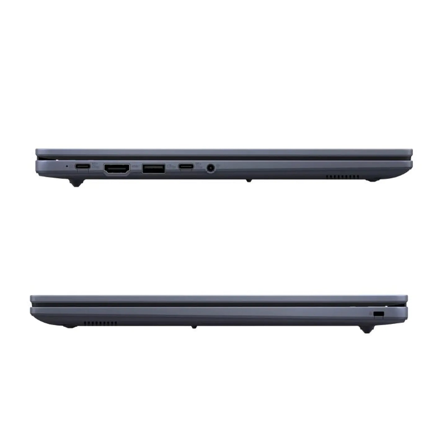 Puertos USB-C, USB-A y HDMI del Chromebook Asus CX14