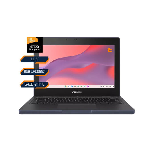 Especificaciones técnicas del Chromebook ASUS CZ11: Kompanio 540, 8GB RAM, 64GB eMMC y Chrome OS