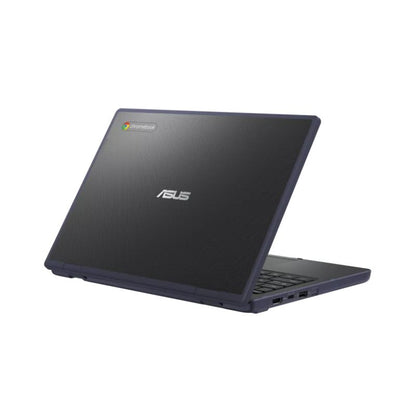 Reverso del Chromebook ASUS CZ11 Mineral Gray con diseño reforzado MIL-STD-810H