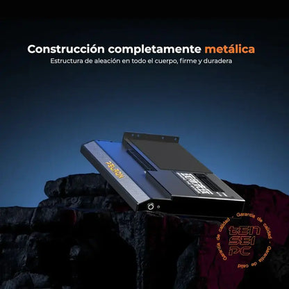 dock egpu firme y duradero con construcción metálica. 