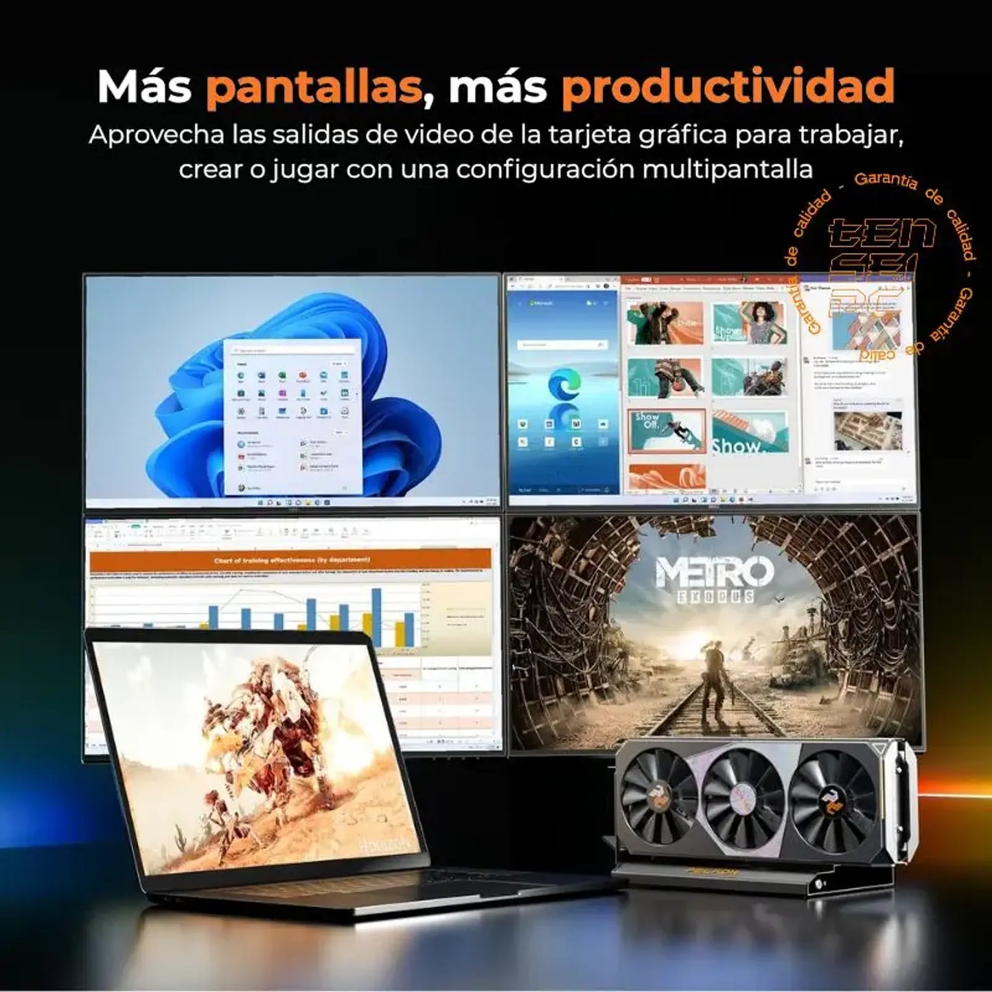 Dock eGPU Peladn LINK S-1 en TENSEI PC más pantallas y más productividad