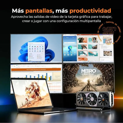 Dock eGPU Peladn LINK S-1 en TENSEI PC más pantallas y más productividad