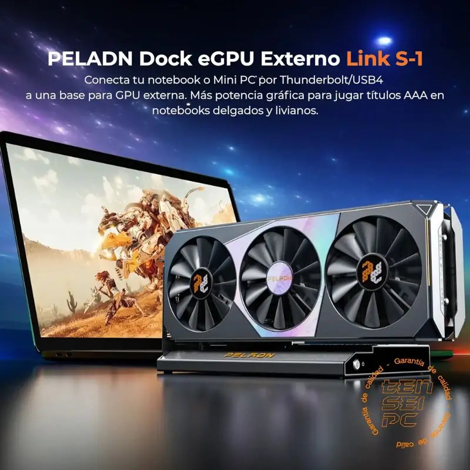 peladn dock egpu externo link s1