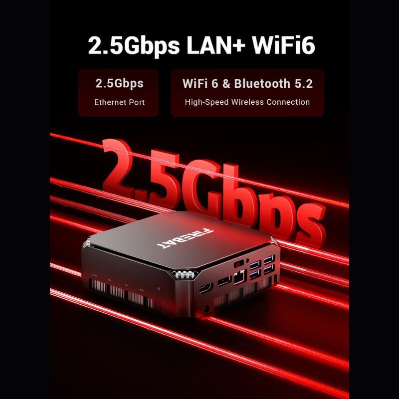 Firebat A6 Mini PC Ryzen 7 16GB 512GB SSD LAN WIFI