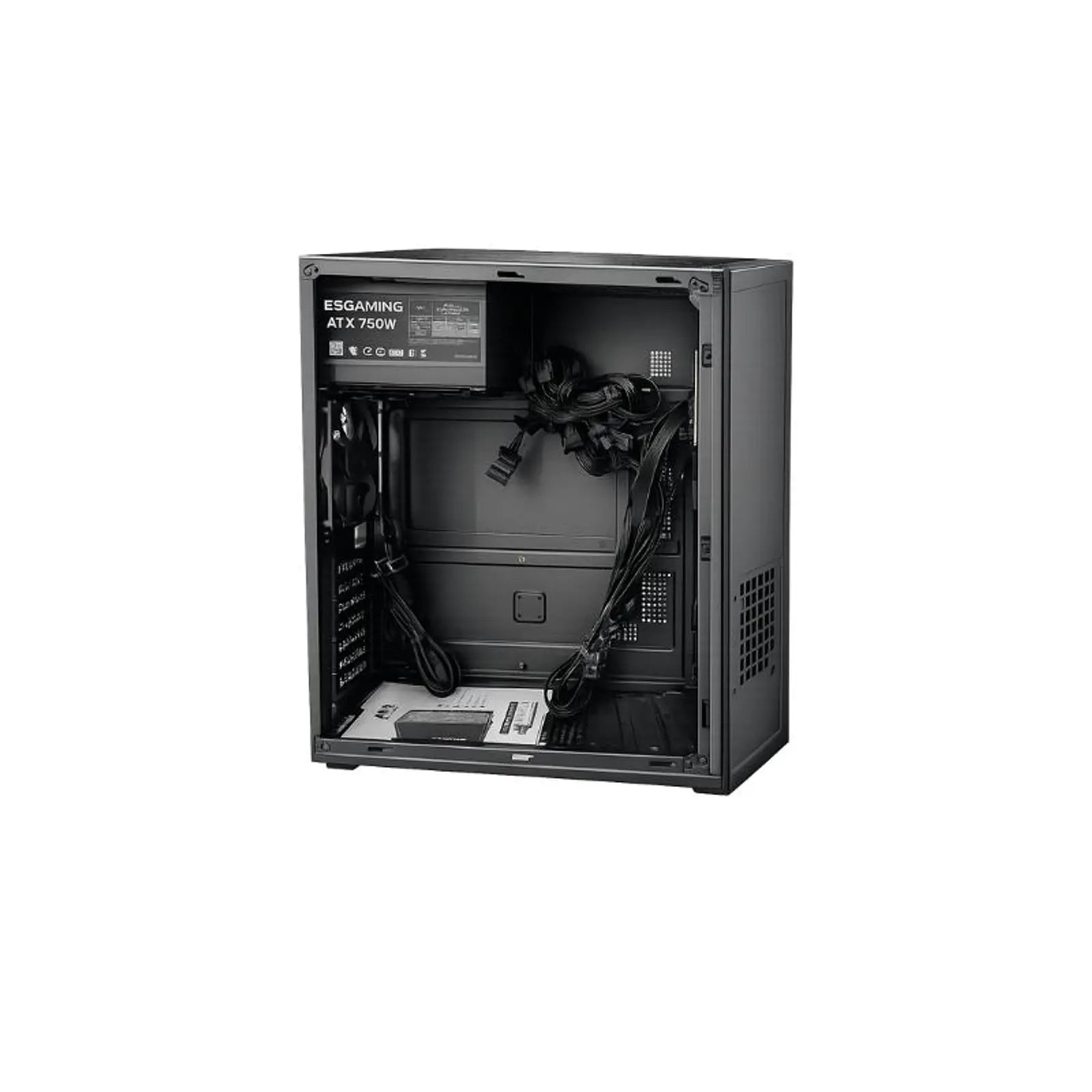 Gabinete ESGAMING AX12 ATX Workstation espacio interior