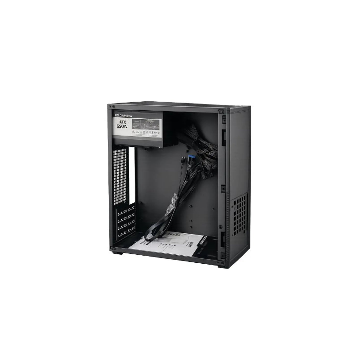 Fuente de poder ATX 650W incluida con el Gabinete ESGAMING NB20