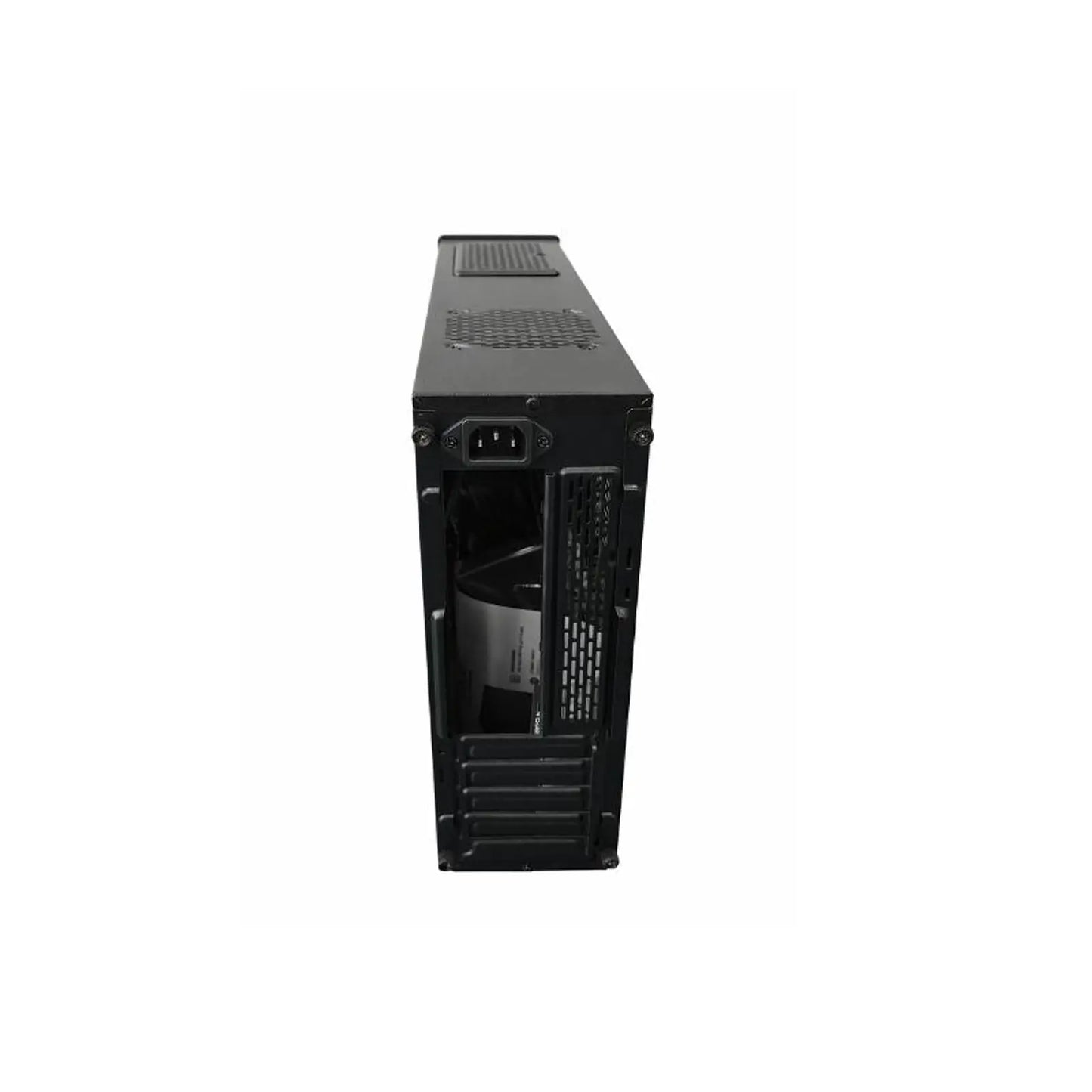 Gabinete ESGAMING SLIM 103E Micro ATX/ITX vista trasera