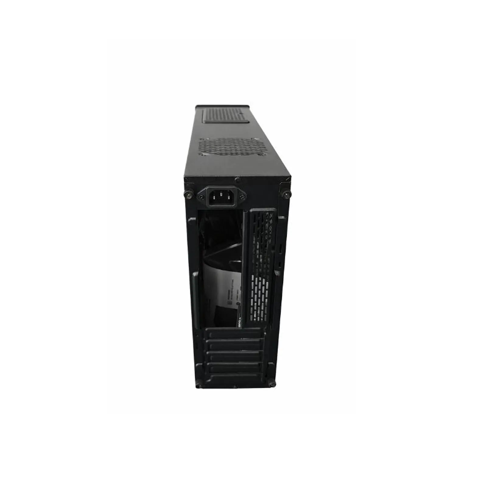 Gabinete ESGAMING SLIM 103E Micro ATX/ITX vista trasera