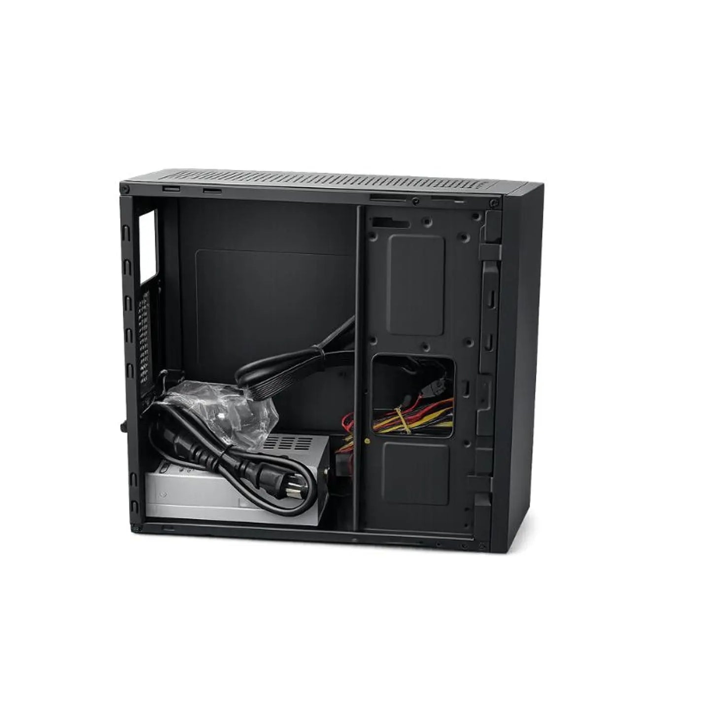 Fuente de poder mini-ATX 650W incluida con el Gabinete ESGAMING SLIM J01