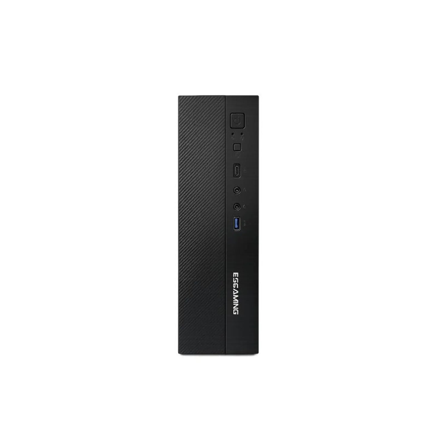 Gabinete ESGAMING SLIM J01 M-ATX/ITX vista frontal