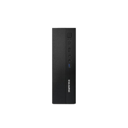 Gabinete ESGAMING SLIM J01 M-ATX/ITX vista frontal