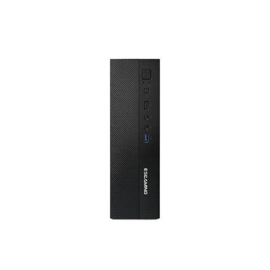Gabinete ESGAMING SLIM J01 M-ATX/ITX vista frontal