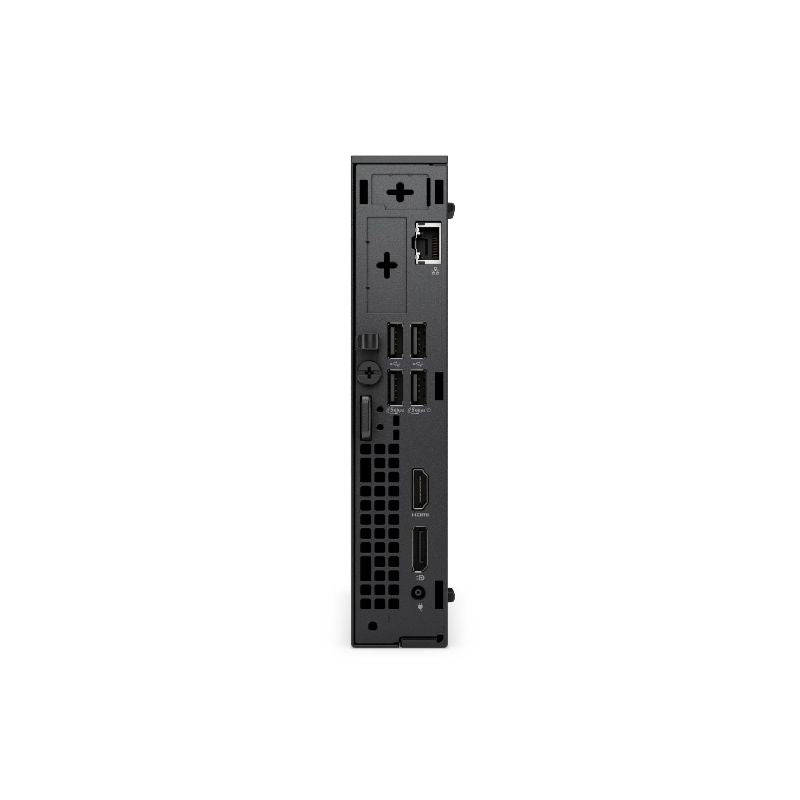 Puertos traseros del Dell Pro Micro con DisplayPort, HDMI y Ethernet