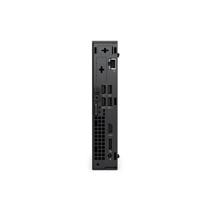 Puertos traseros del Dell Pro Micro con DisplayPort, HDMI y Ethernet