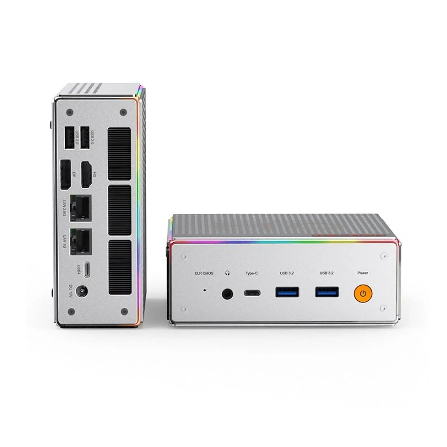 Mini PC Peladn HO4 Ryzen 9 7940HS vista frontal y reverso
