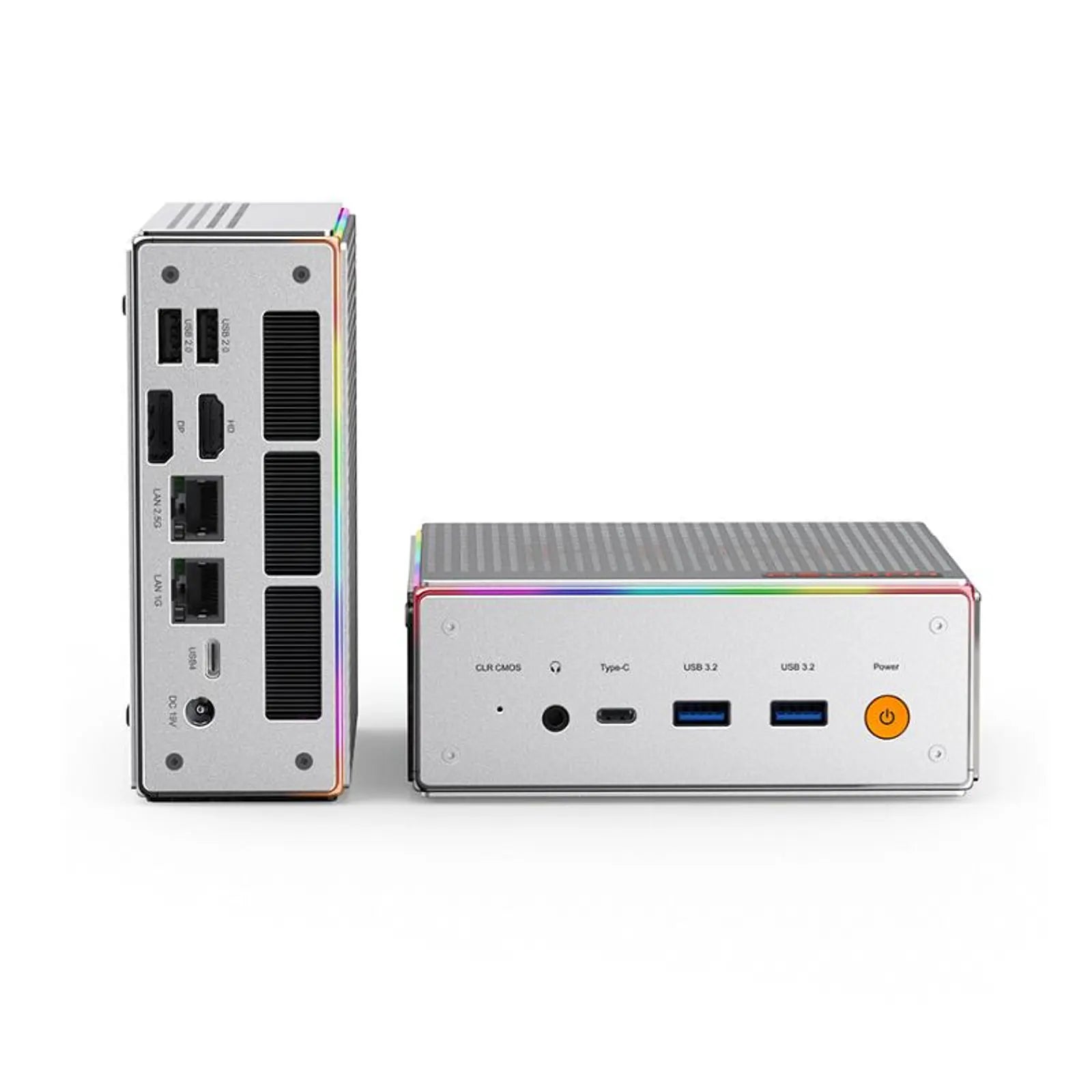 Mini PC Peladn HO4 Ryzen 9 7940HS vista frontal y reverso
