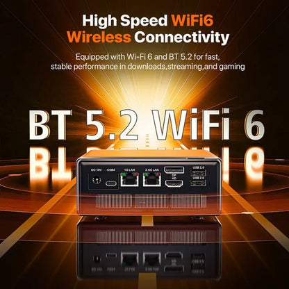 Mini PC Peladn WO4 Ryzen 5 7640hs BT y WIFI