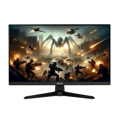 Monitor gamer ASUS TUF Gaming VG279QM5A mostrando una escena de juego en pantalla