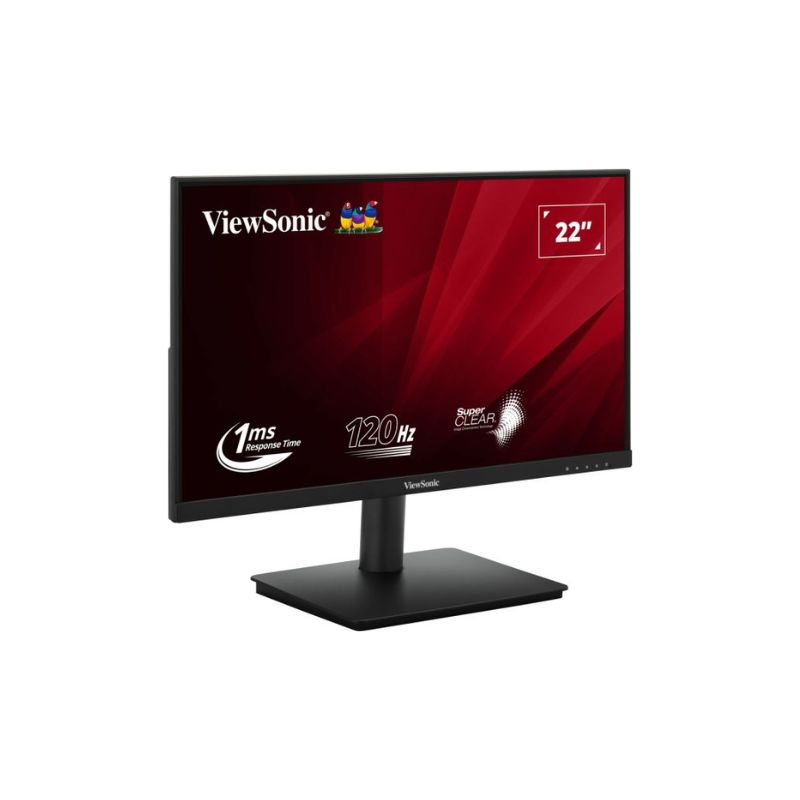 Monitor ViewSonic VA220A-H 22 pulgadas vista en ángulo mostrando el panel VA