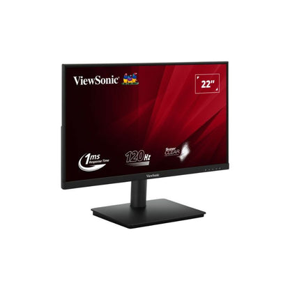 Monitor ViewSonic VA220A-H 22 pulgadas vista en ángulo mostrando el panel VA