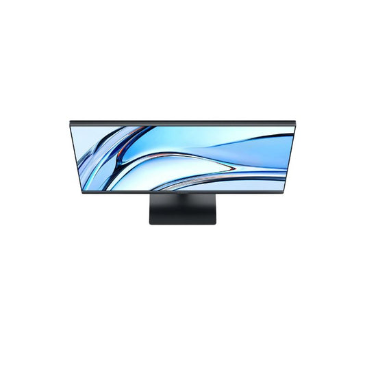 Monitor Xiaomi A24i 2026 vista en ángulo superior mostrando los bordes delgados