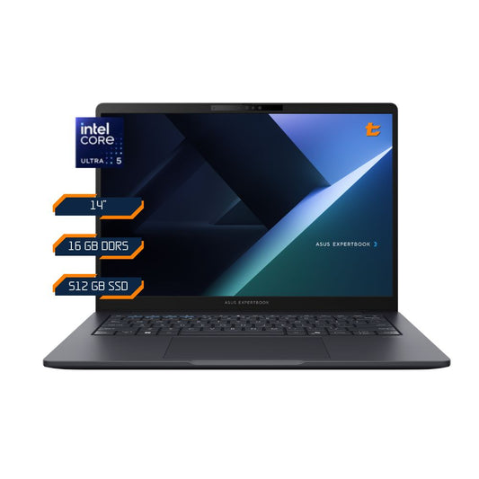 Especificaciones del notebook ASUS ExpertBook B3 14" Core Ultra 5 125H, 16GB RAM y SSD 512GB