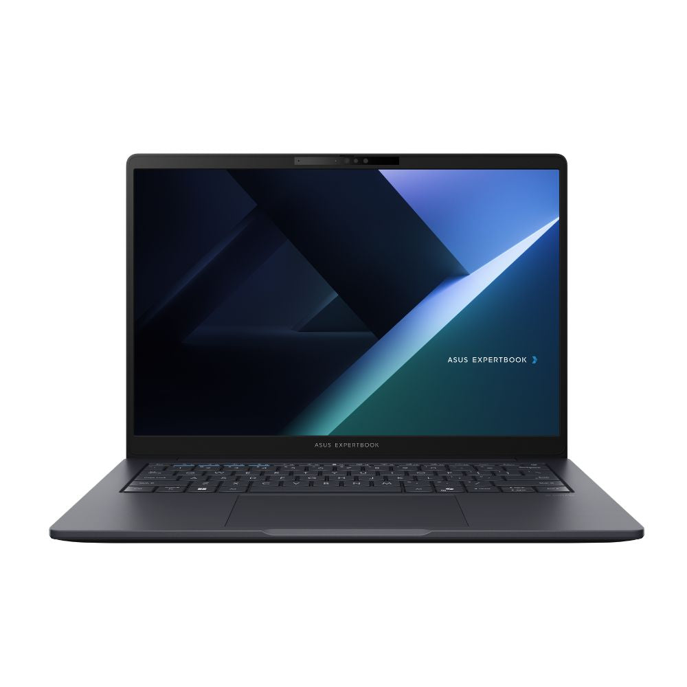 Notebook ASUS ExpertBook B3 con Intel Core Ultra 7 255H, 16GB y SSD de 512GB, vista frontal con pantalla de 14"