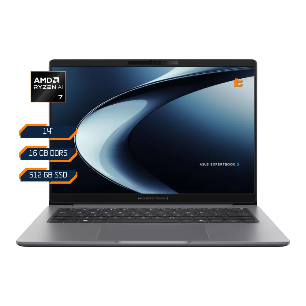 Especificaciones del notebook ASUS ExpertBook P5 G2 14" Ryzen AI 7 445, 16GB RAM y SSD 512GB