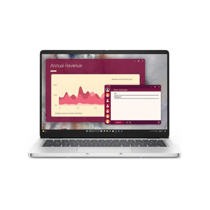 Notebook Dell Pro 14 Intel Core Ultra 5 225U vista frontal abierta