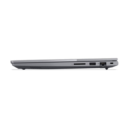 Puertos del notebook Lenovo ThinkBook 14 G8: Thunderbolt 4, USB-C, USB-A, HDMI 2.1, RJ-45, lector SD y jack de audio