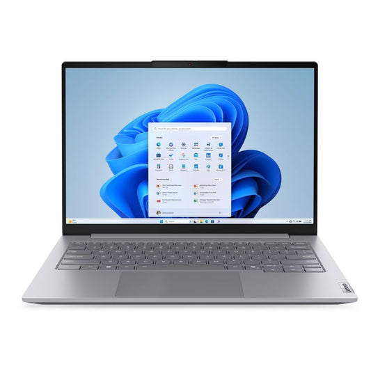 Notebook Lenovo ThinkBook 14 G9 con Intel Core 5 210H, 16GB y SSD de 512GB, vista frontal con pantalla WUXGA de 14"