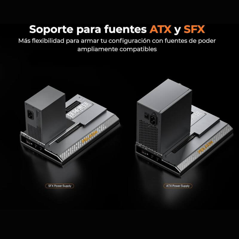Dock eGPU Peladn LINK S-1 en TENSEI PC con soporte para fuentes ATX y SFX