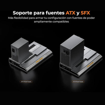 Dock eGPU Peladn LINK S-1 en TENSEI PC con soporte para fuentes ATX y SFX