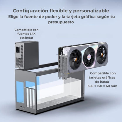 Configuración flexible y personalizable del Egpu Peladn Link X-2. Disponible en TENSEI PC