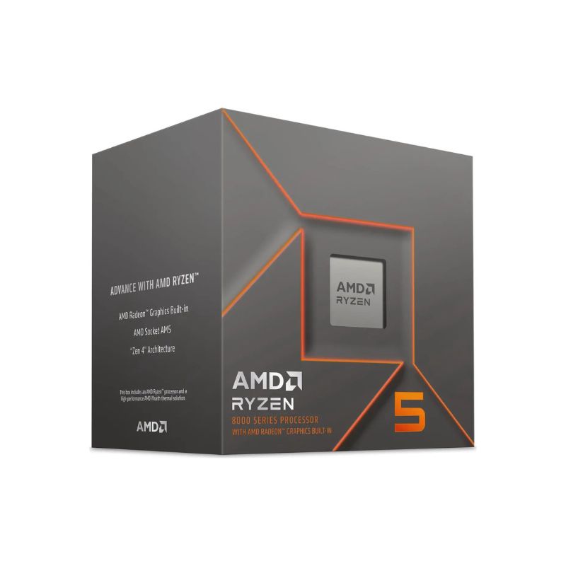 Caja del procesador AMD Ryzen 5 8500G socket AM5 vista lateral