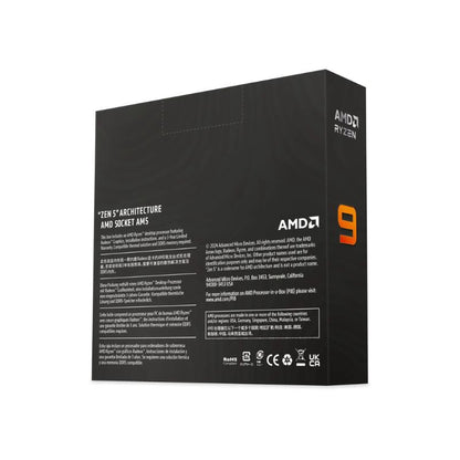 Caja del procesador AMD Ryzen 9 9900X socket AM5 vista trasera