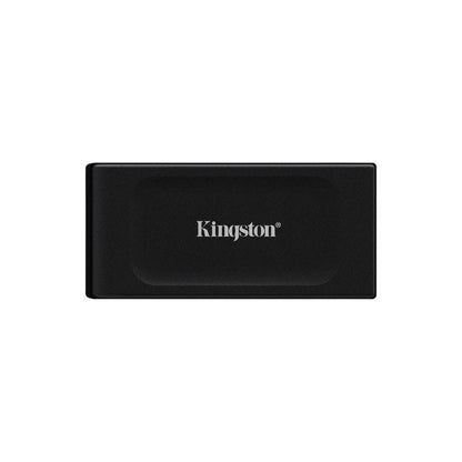 SSD externo Kingston XS1000 2TB color negro vista frontal